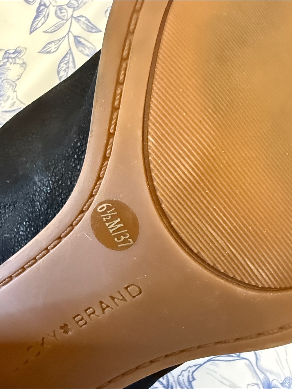 Lucky Brand Black Open-Toe Slide Mules - Picture 5 of 9